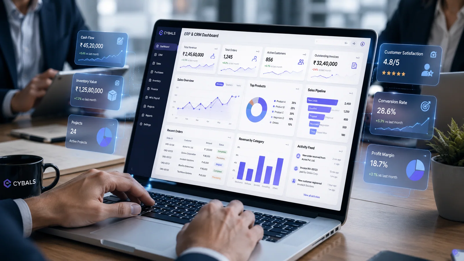 ERP & CRM Development service preview